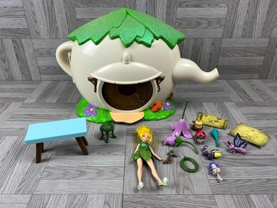 Disney Tinkerbell Upside Down Teapot Fairy House - Accessories & Box