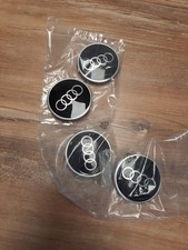  Audi Nabendeckel Nabenkappen schwarz  Neu Original