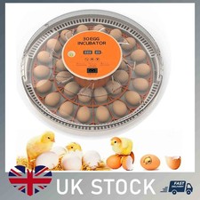 30 Eggs Incubator Egg Candler Automatic Egg Turner Hatching Chicken Digital UK