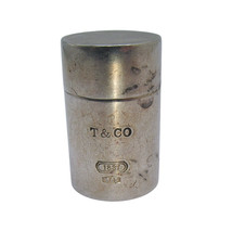 Ancien petit étui à pilules Tiffany & Co. en argent sterling 1837