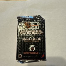 Unopened Pack NHL Pro Set Hockey Cards French 1991-92 Series I