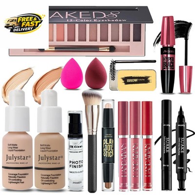 All in One Makeup Kit for Women Full Kit, Makeup Set 12 Colors Eyeshadow, Founda