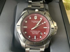 Victorinox Swiss Army Watch 241783 Inox Pro Diver Red. NEW 