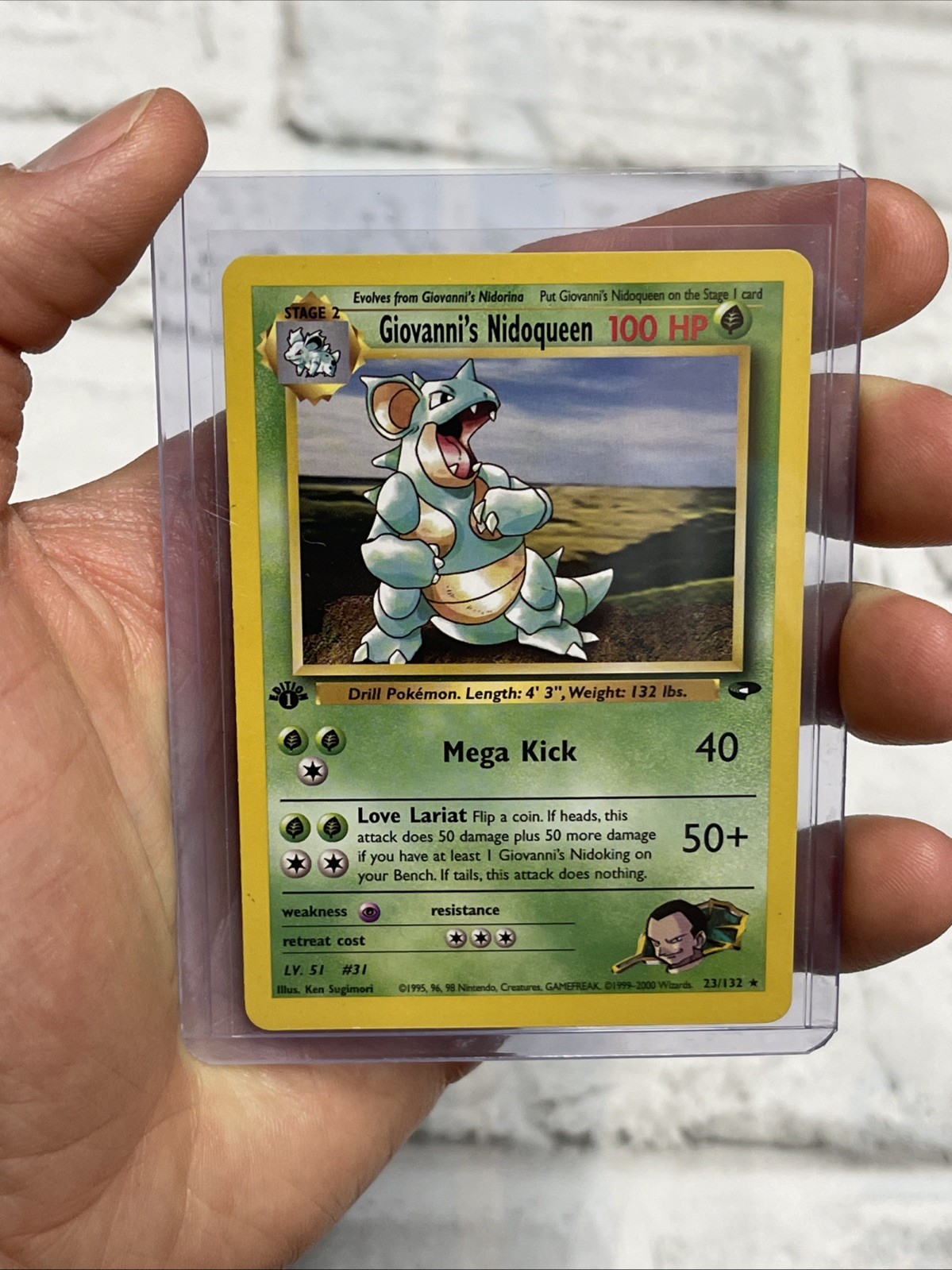 Giovanni's Nidoqueen 23/132 Gym Challenge 1st Edition (Pokemon) Non Holo Rare LP