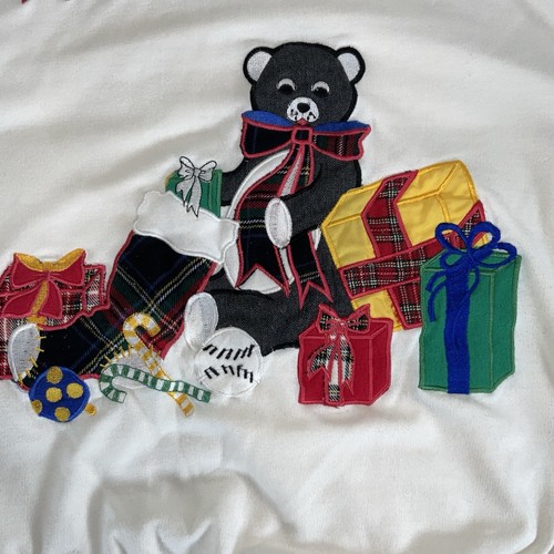 Vintage Alfred Dunner Ugly Christmas Sweatshirt Crewneck Teddybär Damen M - Bild 2 von 12