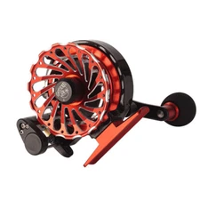 Inline Ice Fishing Reel Metal Inline Ice Reel 3.6:1 Gear Ratio 10+1BB Right/Left