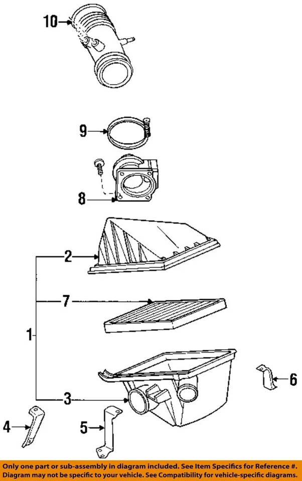 Used Air Cleaner Assembly fits: 1993 Nissan PICKUP 6 cylinder Grade A — 第 2/4 张图片