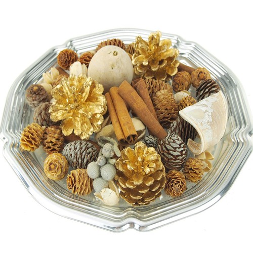 Vanilla Spruce Botanical Blend Fragrance Potpourri Bowl Filler, 10