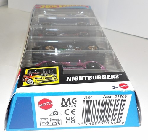 Hot Wheels 5 Pack ~ NIGHTBURNERZ ~ w/Cosworth, Maxima, GR Supra, Veloce, WRX STI - Picture 13 of 13