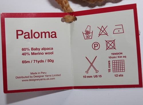 Debbie Bliss Paloma Col 42008 Tan 60% Baby Alpaca 40% Merino Wool 50gr 71yd - Picture 3 of 3