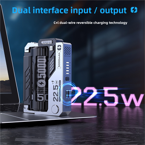 Banque d'alimentation mobile amovible cyber tactique, module de charge rapide chargeur batterie - Photo 3 sur 11