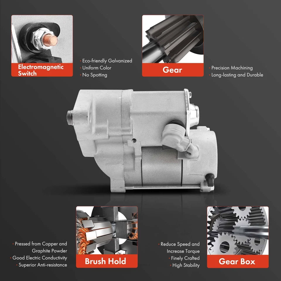 Motor De Arranque Para Dodge Ram 1500 2002-2005 Ram 2500 2003-2004 1.4KW CW 12V 10T Foto 4 de 4