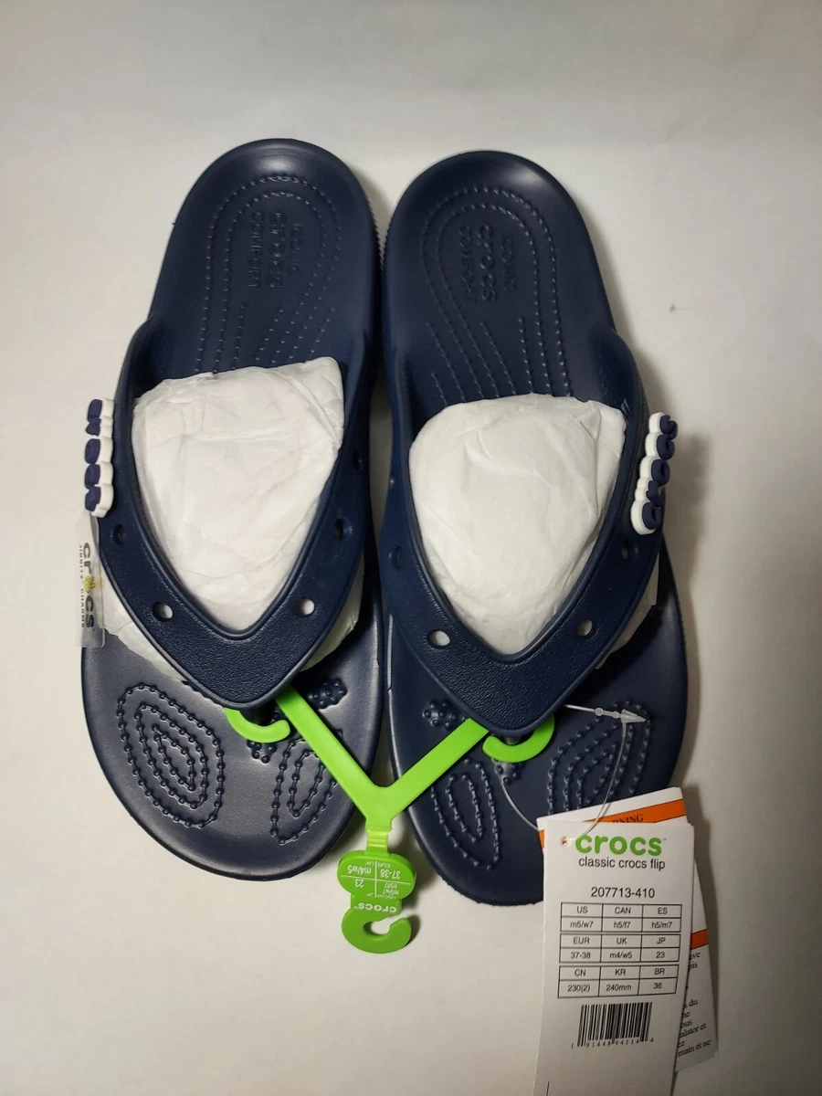 Crocs Classic Flip Flop Navy M5 W7