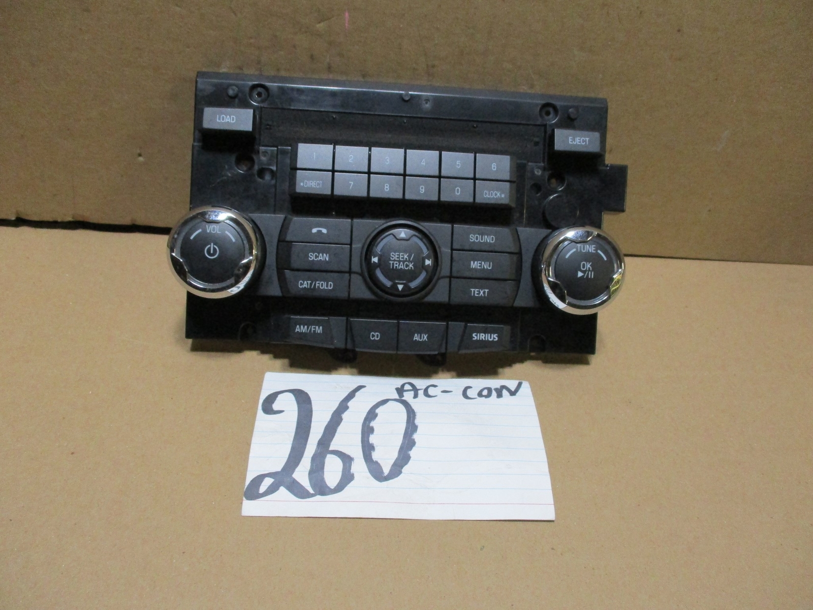 10 11 12 Ford Fusion Used Radio CD Control Panel Stock #260-AC