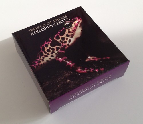 Palau 2 Dollars 2011 Silver Proof World of Frogs ATELOPUS PURPLE - Picture 3 of 3