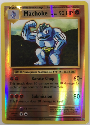 POKEMON MACHOKE lv.40 58/108 XY EVOLUTIONS UNCOMMON REVERSE HOLO
