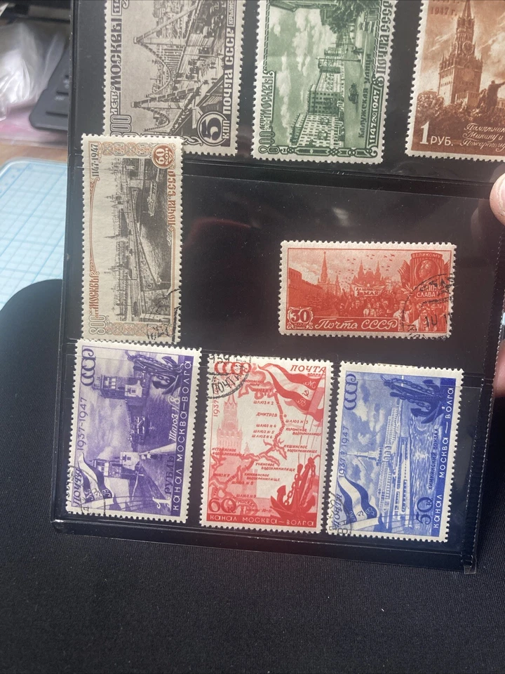 USED Vtg. 1947 800th ANNIV. FOUNDING OF MOSCOW HR Stamps Lot, Sc. 1132-1146+More - Image 4 of 4