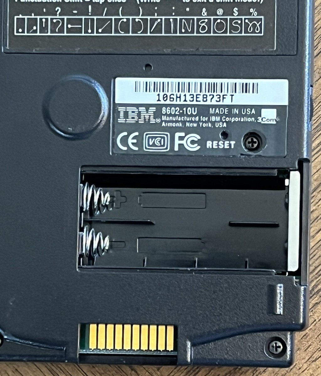 IBM WorkPad Gen 1 8602-10U Super Rare PDA with Case - Tested And