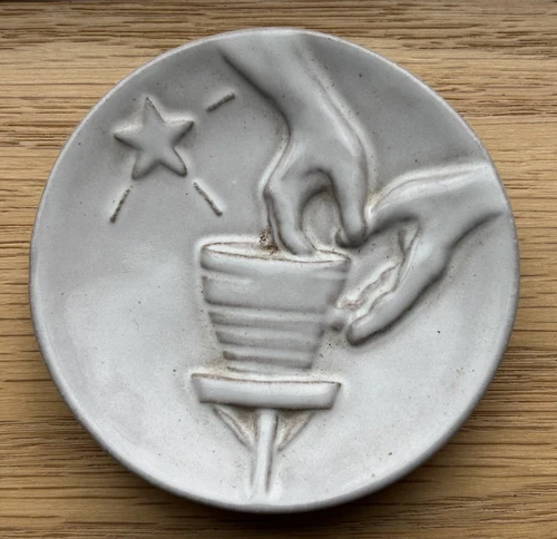 Vintage Frankoma  Pottery 1975 Christmas Card, The Year Of The Potter