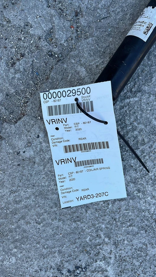 ✅ 2020 HONDA FIT BOBINA MOLA PNEUMÁTICA FABRICANTE DE EQUIPAMENTO ORIGINAL - Imagem 2 de 2