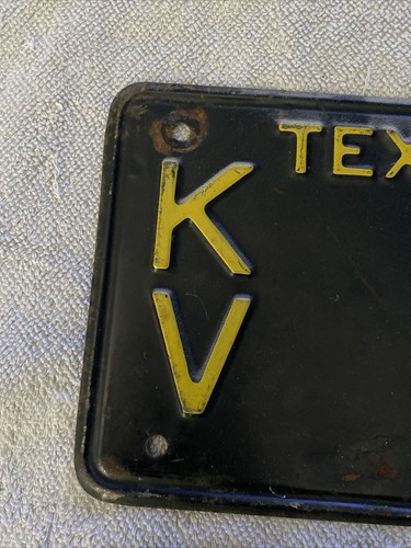 Vintage 1954 Texas License Plate Set Of 2 KV 784 - Picture 5 of 6