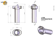 Scarico LeoVince DB Killer n. 52B SBK 308437801R BMW Yamaha Suzuki Kawasaki 35mm