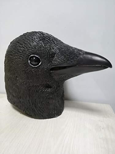 Halloween Mask Black Crow Masks Novelty Halloween Costume Party Animal Bird Face - Picture 2 of 9