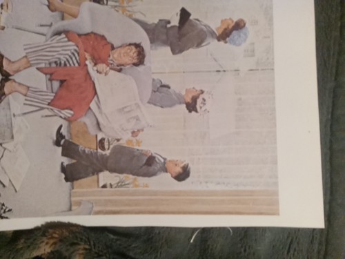 "Sunday Morning" Rockwell 1970s reprint 1959 Saturday Evening Post cover 12x14" - Picture 4 of 7