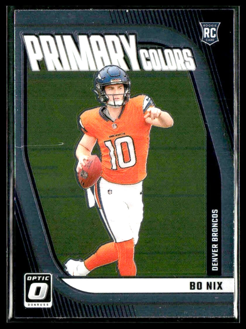 2024 Donruss Optic Primary Colors Bo Nix RC #4