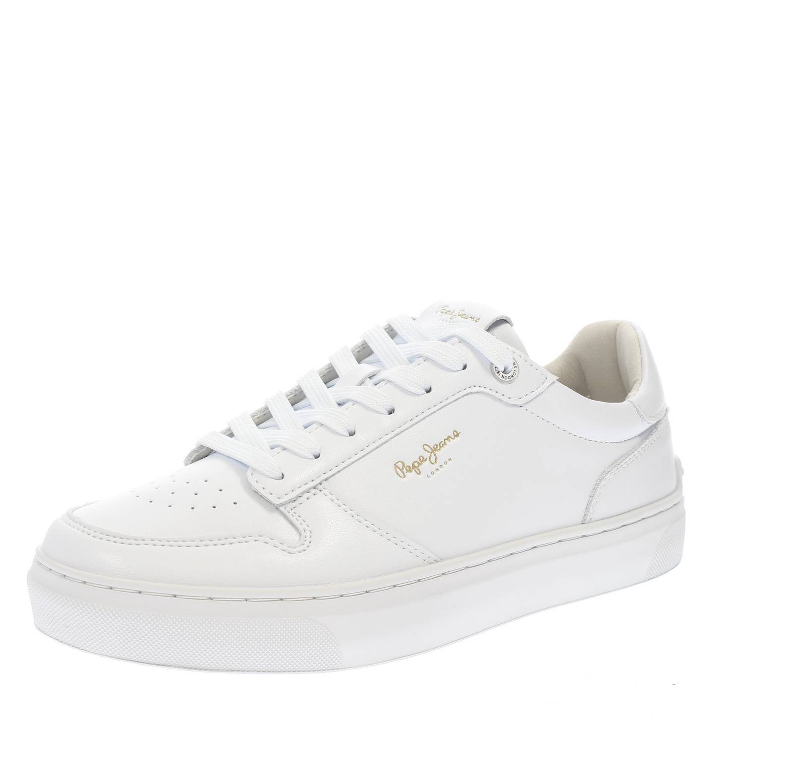 Pepe Jeans Camden Supra W - Sneakers Basse In Pelle Bianco - Taglia 40 Scarpe