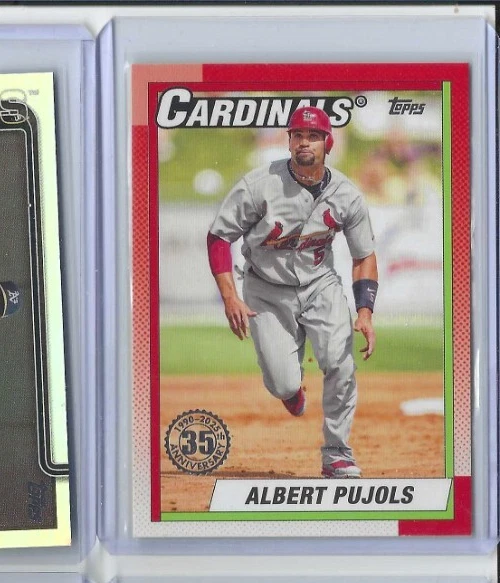 2025 Topps Chrome Baseball Refractor 35th Anniversary Albert Pujols Cardinals