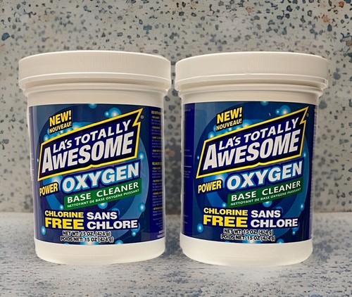 2x LA's Totally Awesome Power Oxygen Base Cleaner 15oz Laundry Carpet Grout Tile - Bild 1 von 3