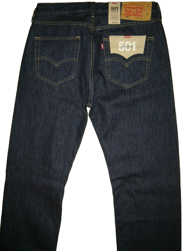 NWT Levi's 501 jeans 33 x 34 ORIGINAL Fit Retail $80 Style # 00501-0115 - Picture 3 of 7