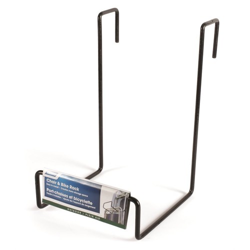 Camco 51490 Chair Rack - Black, Hooks Over Ladder Style