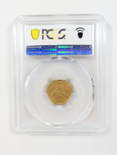 1854 $2.5 Liberty Head Quarter Eagle Gold Coin PCGS XF45 Green CAC - Picture 4 of 5