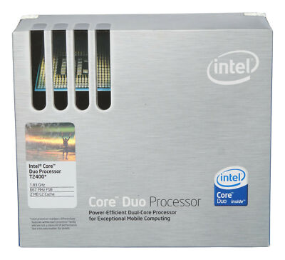 Intel Core Duo T2400 SL8VQ Mobile CPU - 1,83GHz - 2MB L2 - Boxed Neu OVP