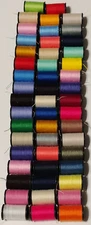 50 Pcs Mini Thread Spools Travel Size Multicolor 1" Sewing Supplies Quick Fix