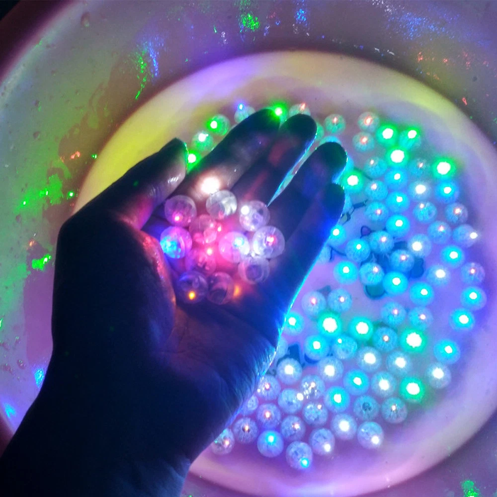 Battery Powered Mini LED Light Ball Glowing Light Balloon Filler