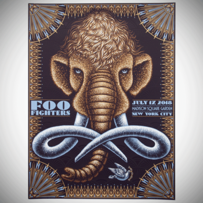 Foo Fighters Poster 7/17/2018 MSG New York NY Signed