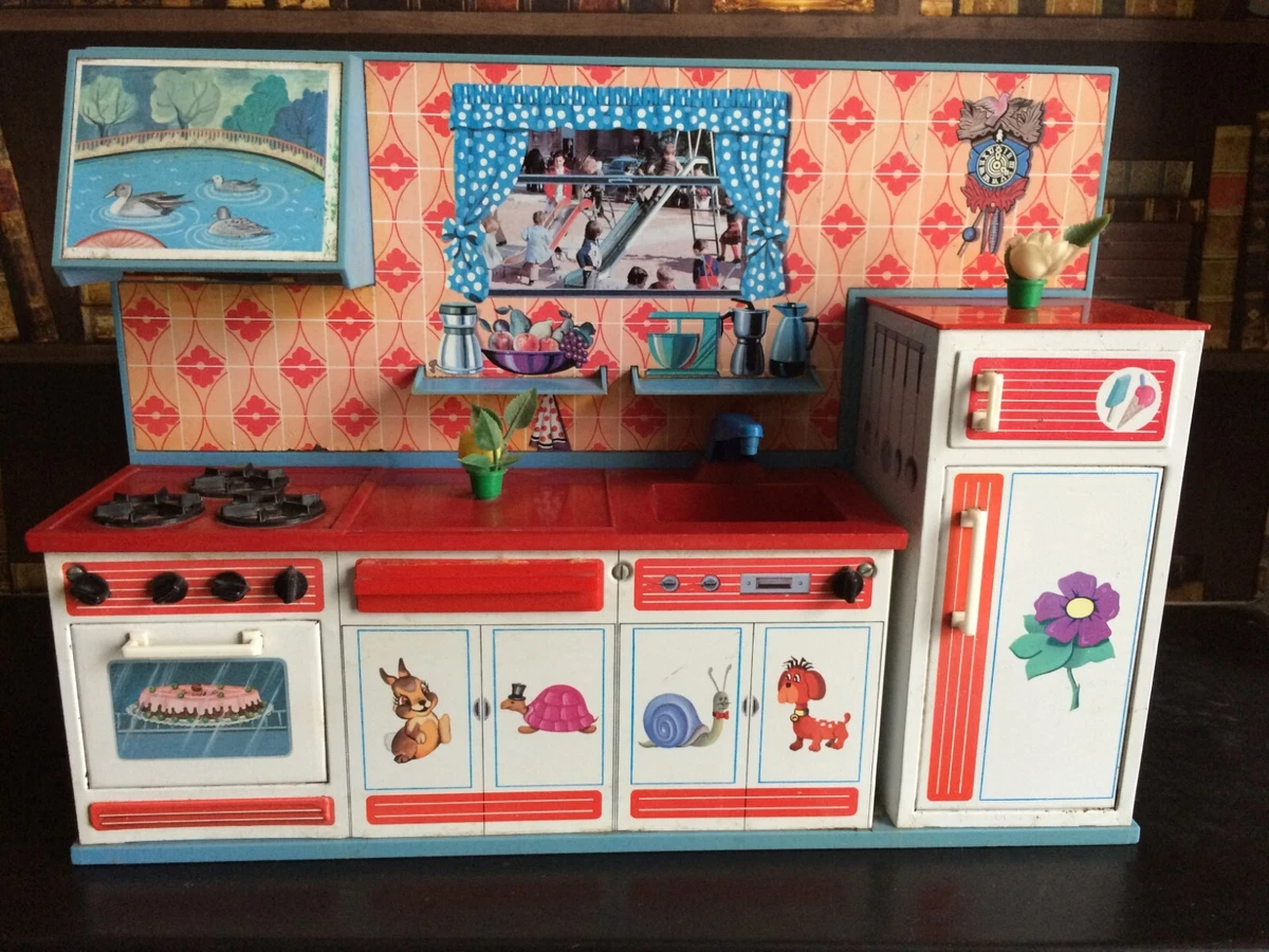 Jouet Ancien : Cuisine En Tôle Pour Enfants – Vintage
