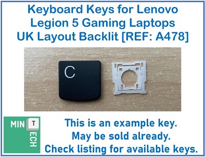 Tastatur Ersatz Tasten für Lenovo Legion 5 Gaming Laptops UK Layout Hintergrundbeleuchtung