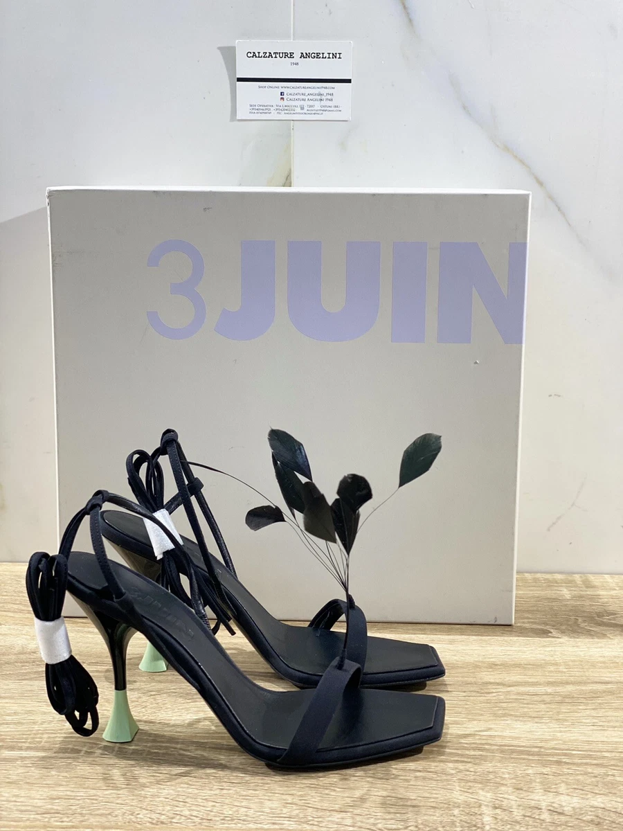 June 3 Sandal Women Kimi 095 Plume Black Luxury Women Sandal 36