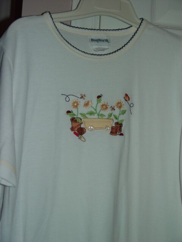 Bon Worth White Top With Yellow Flowers Size Small Petite - Picture 5 of 9