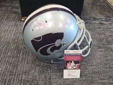 BILL SNYDER SIGNED KANSAS STATE WILDCATS FULL SIZE FOOTBALL HELMET JSA COA 