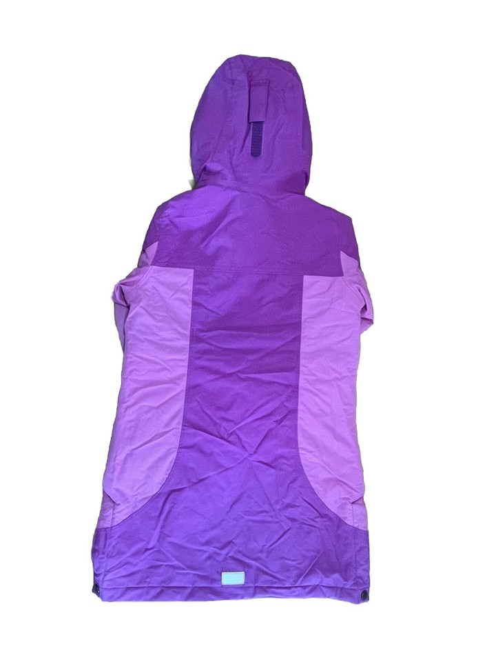 Lands End Squall Jacket Kids Girls Size M 5 6 Hooded Waterproof