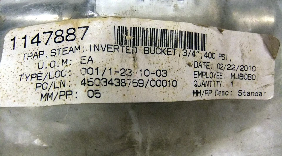 Armstrong Steam Trap WT1AV 3/4" 400 Psi - Image 3 of 3