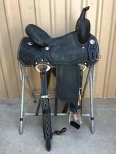 Showstopper Barrel Racing Saddle - High-Quality Western Leather Craftsmanship