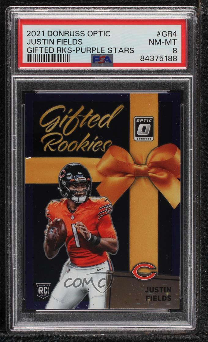 Justin Fields Panini Donruss Optic Gifted Rookies #GR4 Purple Stars