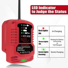 Fast Charger for Einhell 18V Li-ion Battery Charger Station with LED Indicator