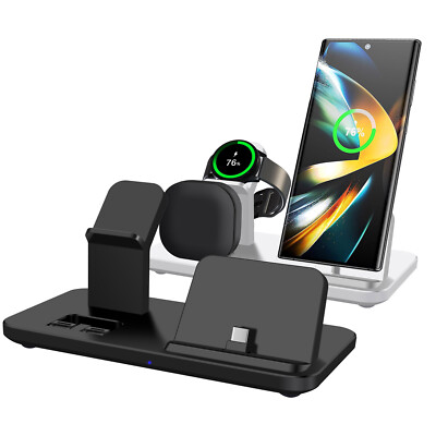 3in1 USB-C Schnellladegerät Ladestation für Samsung S24 S25 Galaxy Watch 7 6 5 4